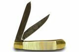 Pocket Knife with Banded Green Onyx Inlays & Base #370799-4